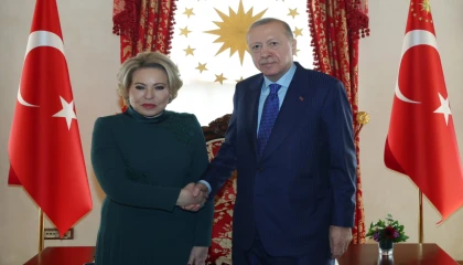 Rusya Federasyon Konseyi Başkanı Matviyenko Dolmabahçe’de