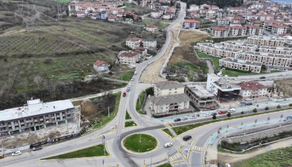 Sakarya’da yol yapım çalışmaları sürüyor