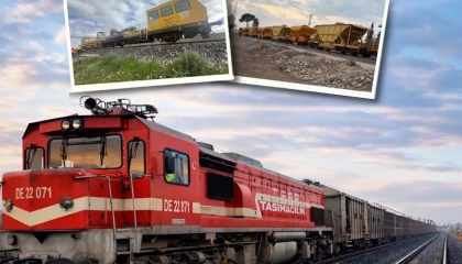 Suriye sınırındaki demiryolu hatları yeniden hizmete açıldı