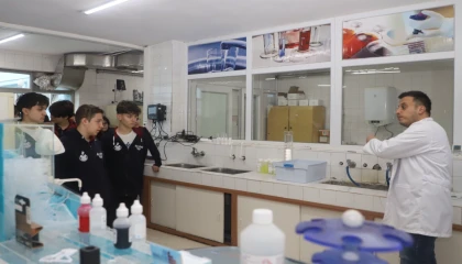 Trabzon’da öğrenciler su arıtma tesisini gezdi