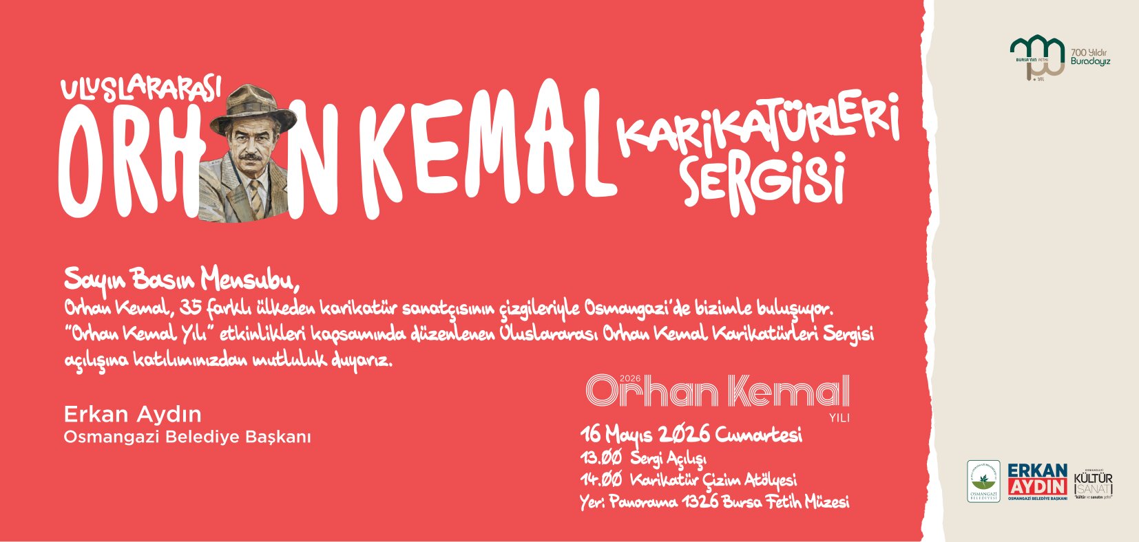 Orhan Kemal Çizgilerle Anılacak