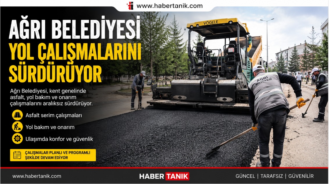 Ağrı Belediyesi Yol Çalışmalarını Sürdürüyor