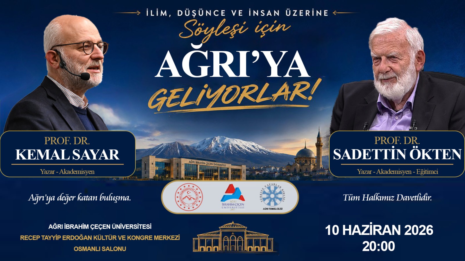 Sadettin Ökten İçin Ağrı’da Bilgi Şöleni Düzenleniyor
