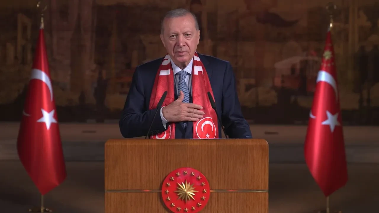CUMHURBAŞKANI ERDOĞAN'DAN MİLLİ TAKIMA MESAJ