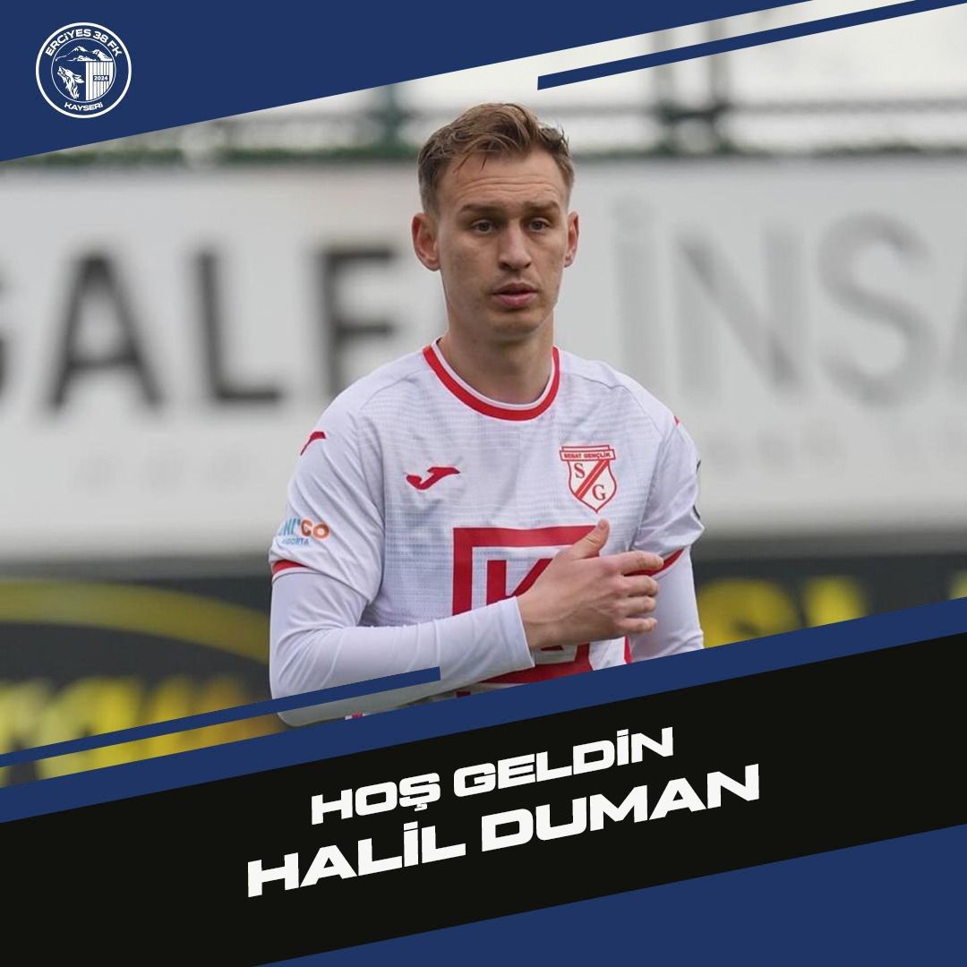 Erciyes 38 FK Savunmasını Halil Duman ile Güçlendirdi