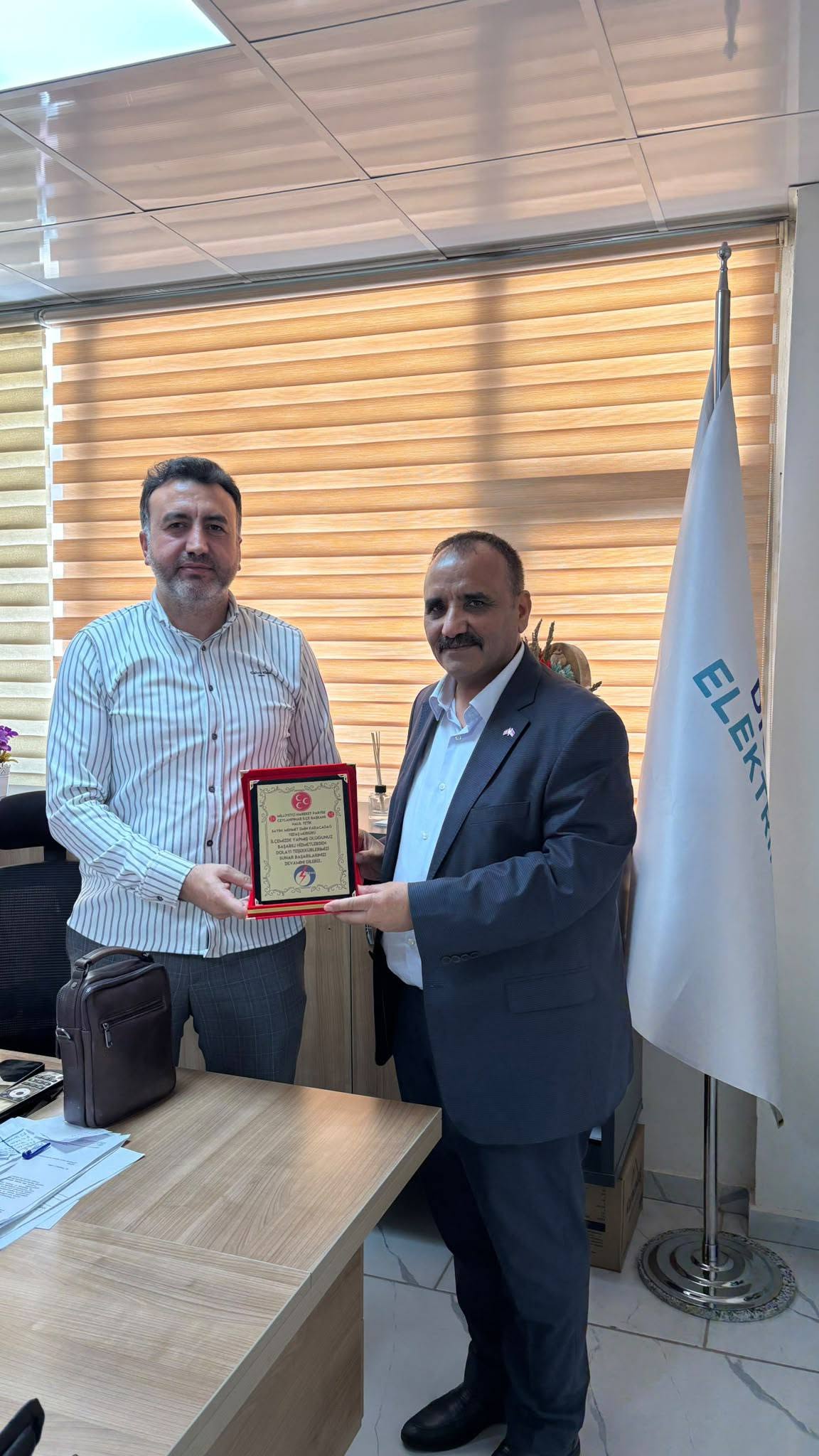 MHP Ceylanpınar’dan TEDAŞ Müdürü Karacadağ’a Ziyaret