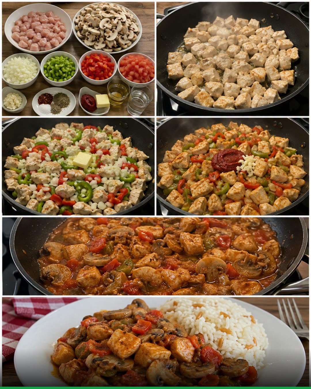 Bol Mantarlı Soslu Tavuk Nasıl Yapılır?
