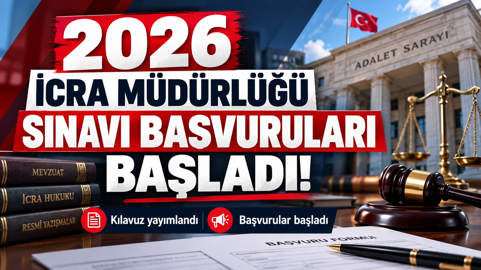 2026 İcra Müdürlüğü Sınavı Başvuruları Başladı!
